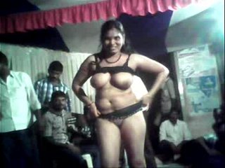 Telugu auntie does a sex dance on the road