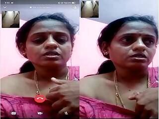 Mallu Bhabhi Shows Her Milky Tits On Video Call