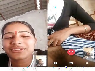 Indian village girl showing off her pussy on Whatsapp video call