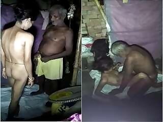 Desi Old Man Sexing His Own Son's Wife