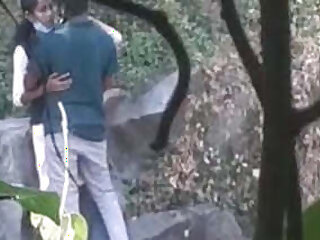 Indian College lover outdoor romance