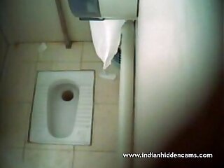 Indian Babe Filmed Naked In Public Toilet