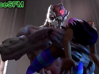 Sombra from fucked by a monster